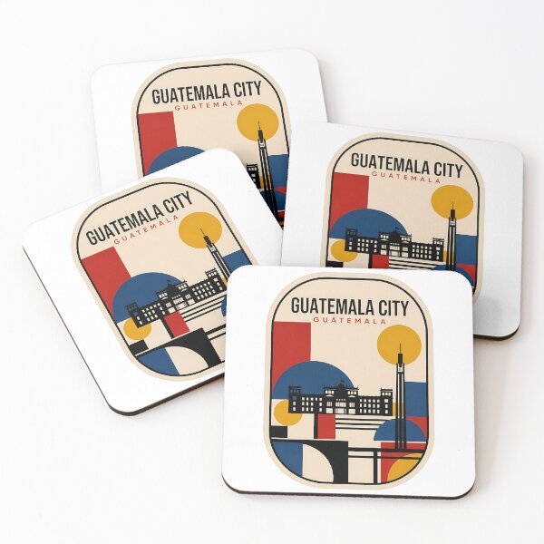 Item preview, Guatemala City Geometric Skyline Retro Travel Souvenir designed and sold by k3rstman1.