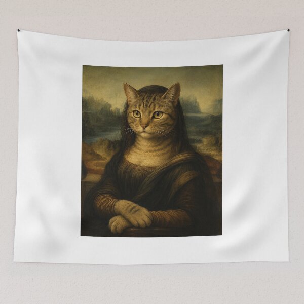 Item preview, Meowna Lisa designed and sold by FyreHorse Designs.