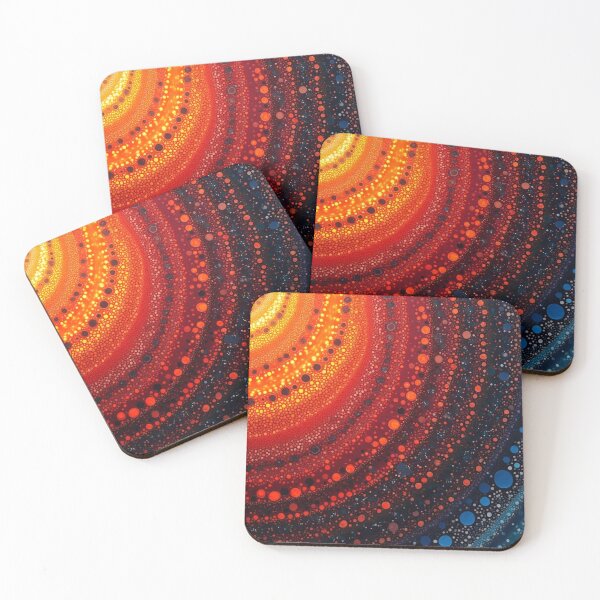 Item preview, Aboriginal Inspired Dot Art - Eruption of Underwater Ocean Lava designed and sold by GrinGalore.