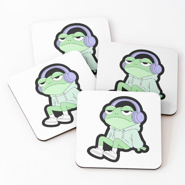 Item preview, Cute Frog Mentally Offline Sticker designed and sold by inkfusionhub99.
