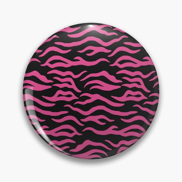 Item preview, Black and Hot Pink tiger print designed and sold by pattern-archive.