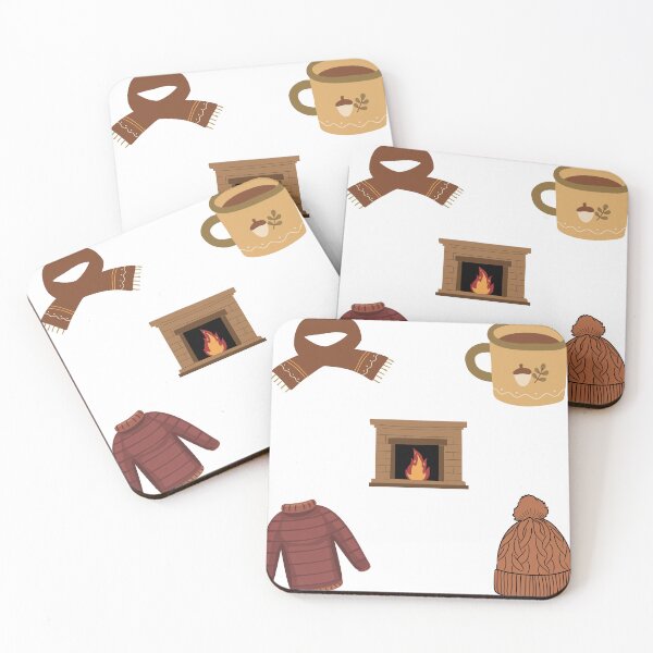 Item preview, Cute Cozy Autumn Comforts Sticker Pack Hygge Fall Essentials designed and sold by Art IN Pack.