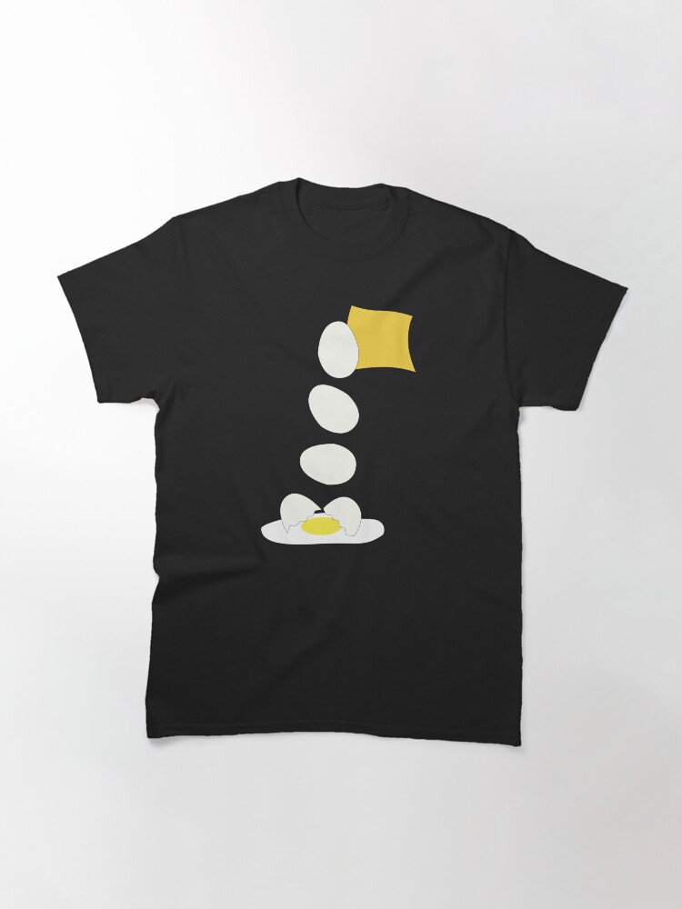 Alternate view of Food Fight - Cheese vs Egg. Classic T-Shirt