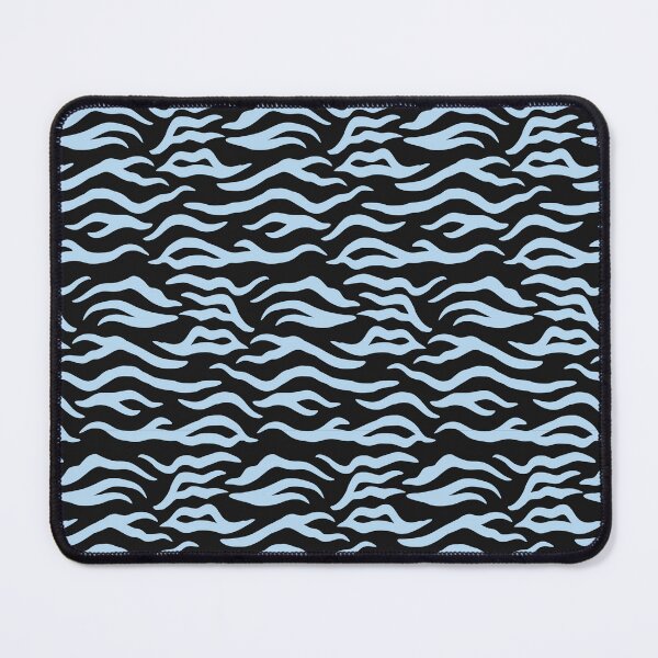 Item preview, Black And Ice Blue Tiger Print Pattern designed and sold by pattern-archive.