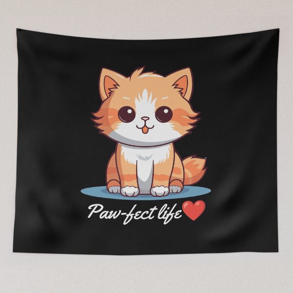 Item preview,  PAWFECT LIFE CUTE CAT designed and sold by SudeeshArt.
