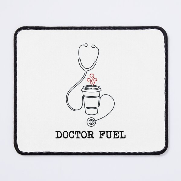 Item preview, Funny Doctor Fuel Coffee Stethoscope Registered Physician Gift T-Shirt designed and sold by Osmose-Studio ⭐⭐⭐⭐⭐.