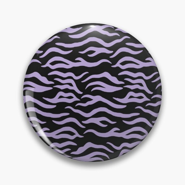 Item preview, Black and Lilac tiger print designed and sold by pattern-archive.