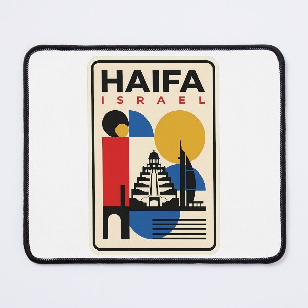 Item preview, Haifa Israel Geometric Mid Century Modern Travel designed and sold by k3rstman1.