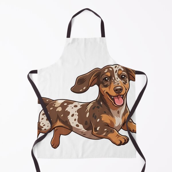 Item preview, Cute Dapple Kaninchen Dachshund Puppy - Vibrant Illustration designed and sold by BULLcompany.