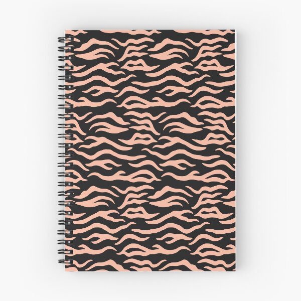 Item preview, Black and Peach tiger print designed and sold by pattern-archive.