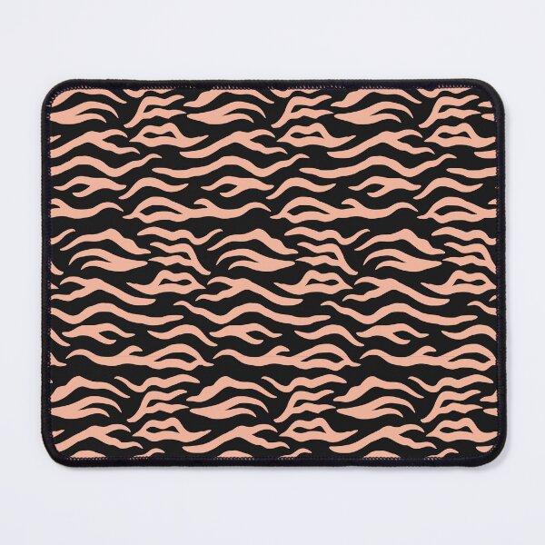 Item preview, Black and Peach tiger print designed and sold by pattern-archive.