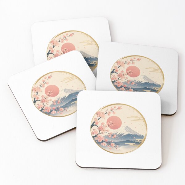 Item preview, Minimal Sakura Fuji Circle Art designed and sold by NeoSakura.