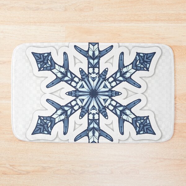 Item preview, Blue Snowflake Mandala Winter Sticker Art Design designed and sold by Luna-Flow.