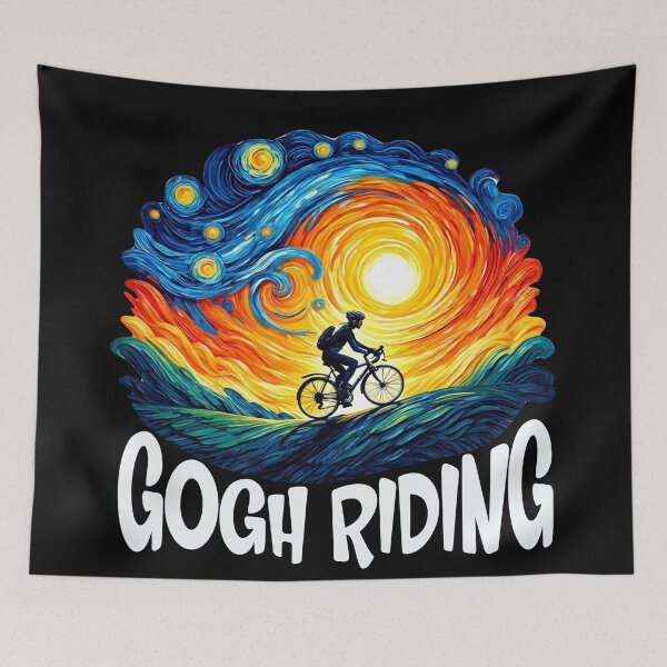Item preview, Gogh Riding Funny Cycling Van Gogh Art Bike designed and sold by Colorfulman.
