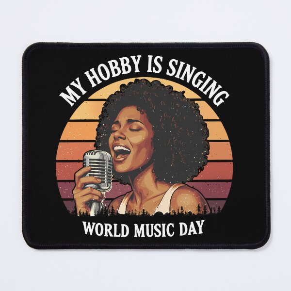 Item preview, Vintage Retro Singer Woman Art – World Music Day designed and sold by Art-Arcade6.