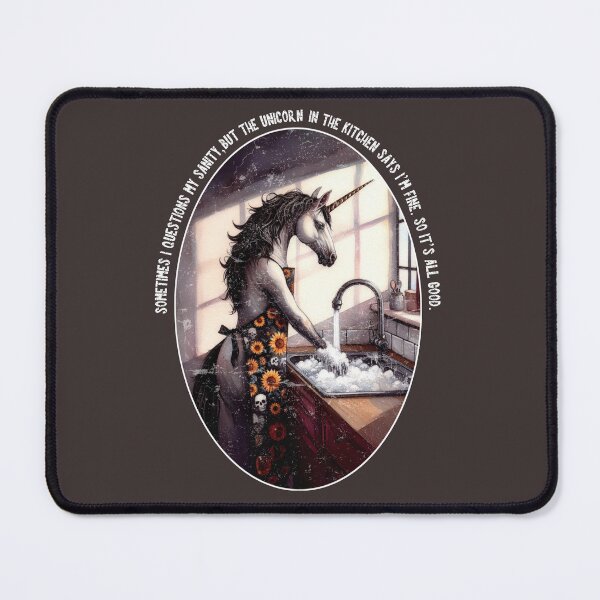 Item preview, Sometimes I Question My Sanity, Unicorn shirt designed and sold by Geek'eh Goods.