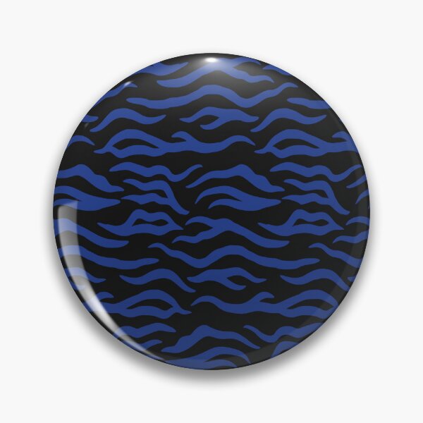Item preview, Black and Royal Blue tiger print designed and sold by pattern-archive.