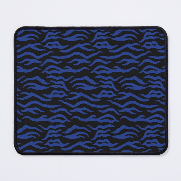 Item preview, Black and Royal Blue tiger print designed and sold by pattern-archive.