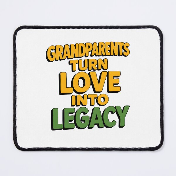 Item preview, Grandparents Turn Love Into Legacy Typography Design designed and sold by Nuvoro Gifts.