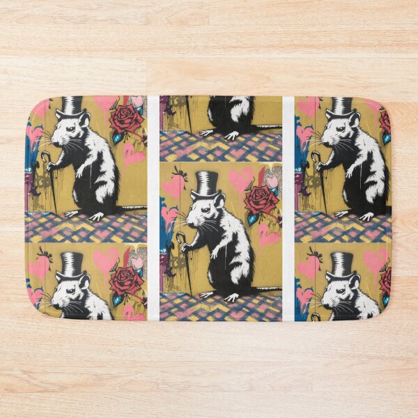 Item preview, Banksy Rat Flower Rose Street Art Vintage Colorfull   designed and sold by Avarestokes.