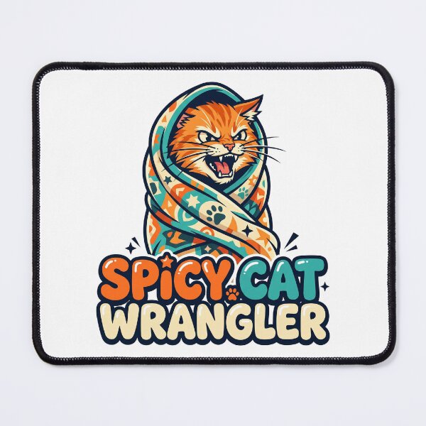 Item preview, Spicy Cat Wrangler Vet Tech Funny Veterinarian Appreciation Shirt designed and sold by Osmose-Studio ⭐⭐⭐⭐⭐.