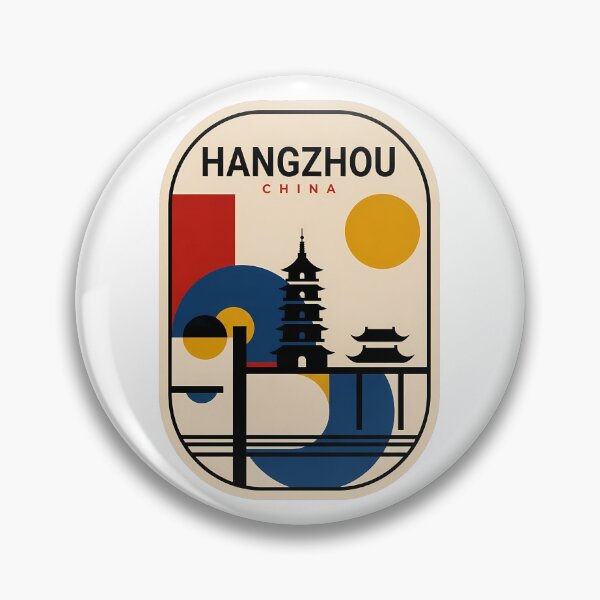 Item preview, Minimalist Hangzhou China West Lake Pagoda Retro designed and sold by k3rstman1.