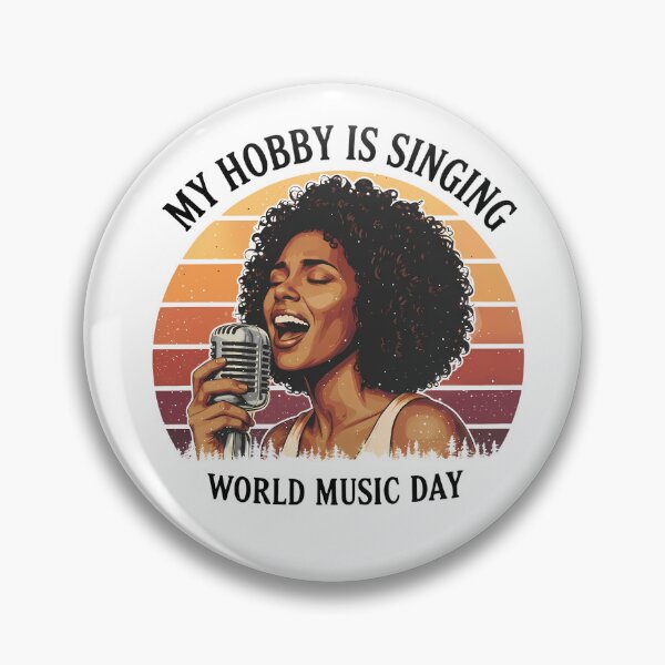 Item preview, Vintage Retro Singer Woman Art – World Music Day designed and sold by Art-Arcade6.