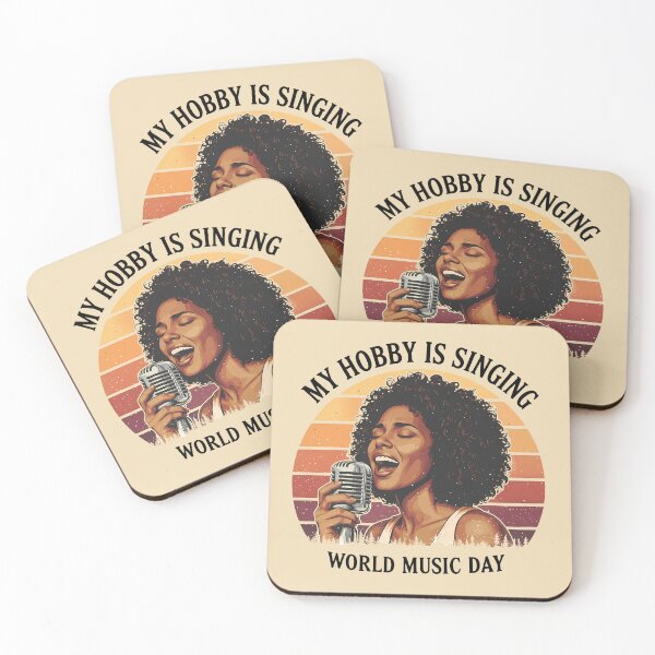 Item preview, Vintage Retro Singer Woman Art – World Music Day designed and sold by Art-Arcade6.