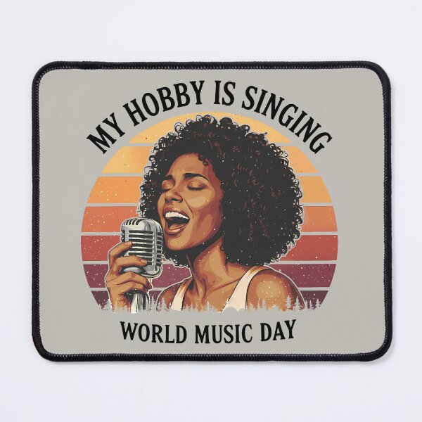 Item preview, Vintage Retro Singer Woman Art – World Music Day designed and sold by Art-Arcade6.