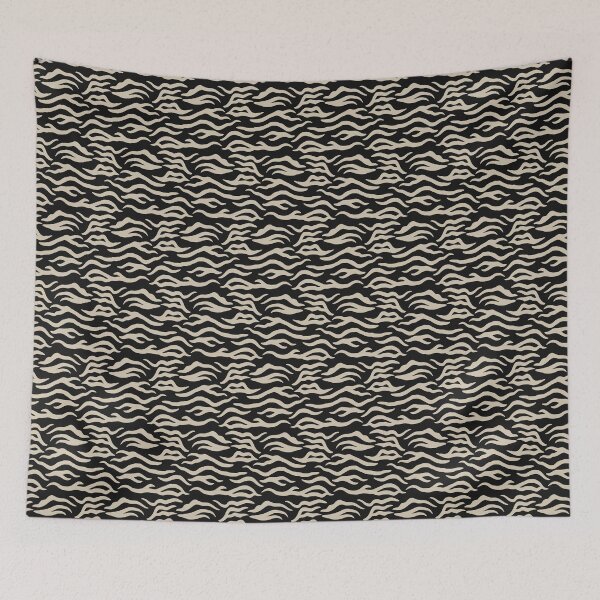 Item preview, Black and Sand tiger print designed and sold by pattern-archive.