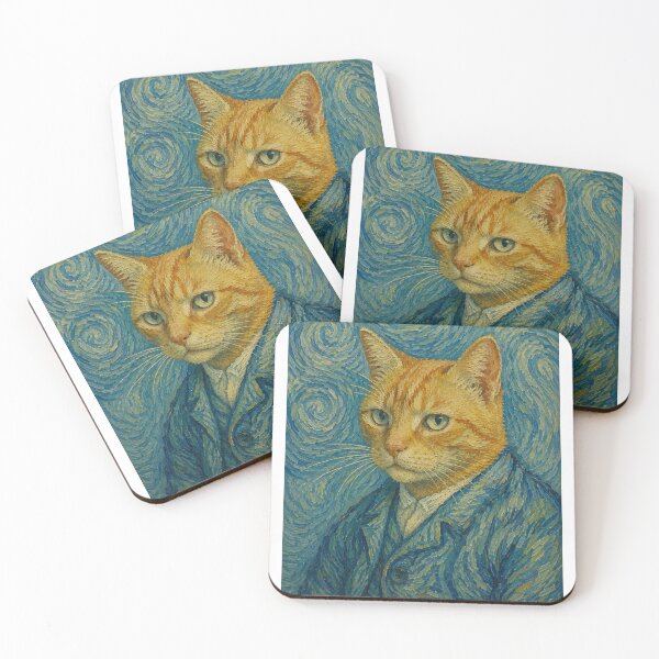Item preview, Mittens Van Gogh designed and sold by FyreHorse Designs.