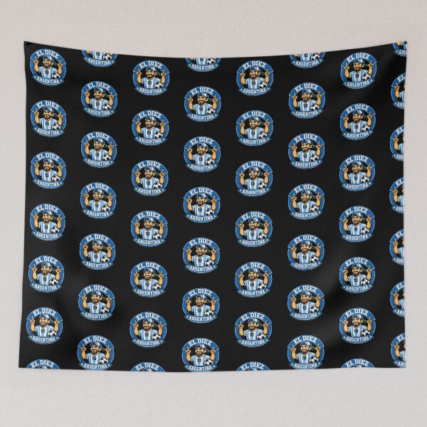 Item preview, The Number 10 Argentina Retro Football Cap / Argentina Sticker designed and sold by Tienda Argentina.