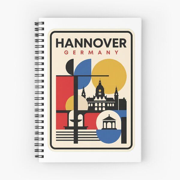 Item preview, Hannover Germany Abstract Geometric Cityscape Skyline designed and sold by k3rstman1.