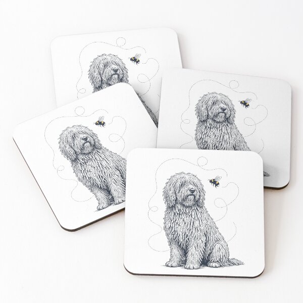 Item preview, Komondor Bumble Bee Honeybee Dog Lover designed and sold by Kimberley King Art  King Art.