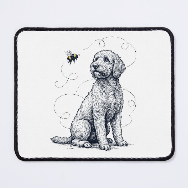 Item preview, Labradoodle Bumble Bee Honeybee Dog Lover designed and sold by Kimberley King Art  King Art.