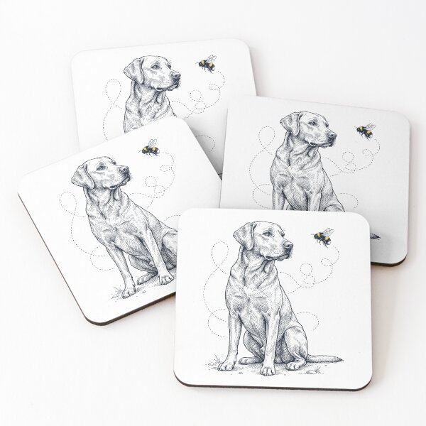 Item preview, Labrador Retriever Bumble Bee Honeybee Dog Lover designed and sold by Kimberley King Art  King Art.