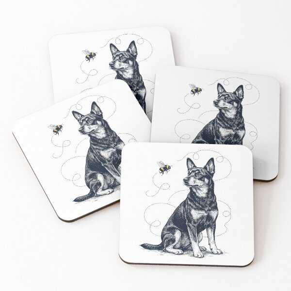 Artikelvorschau, Lancashire Heeler, Hummel, Honigbiene, Hundeliebhaber entworfen und verkauft von Kimberley King Art  King Art.