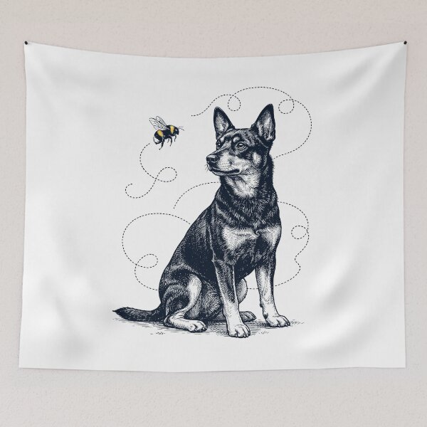Item preview, Lancashire Heeler Bumble Bee Honeybee Dog Lover designed and sold by Kimberley King Art  King Art.