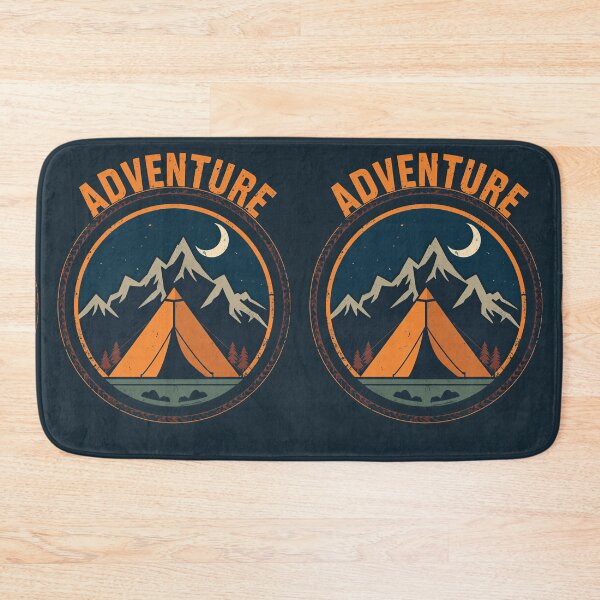 Item preview, Adventure Camping Tent Mountain Badge designed and sold by Evergreen Horizon Works.