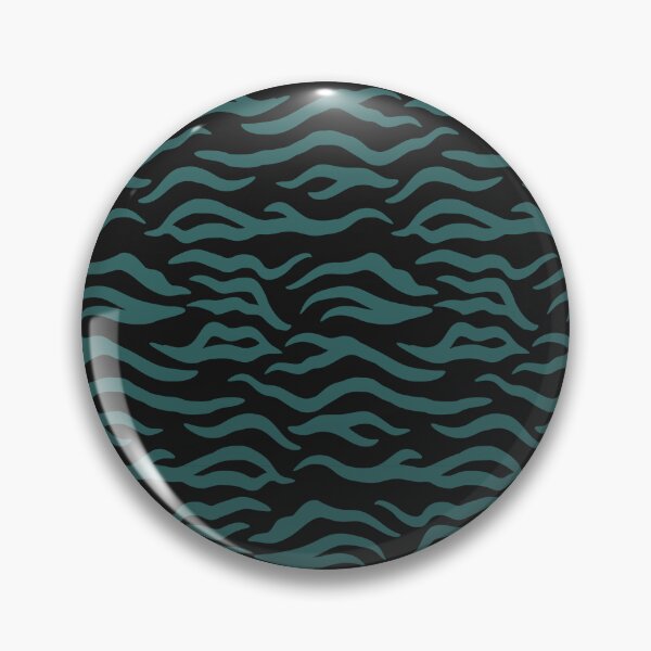 Item preview, Black and Teal tiger print designed and sold by pattern-archive.