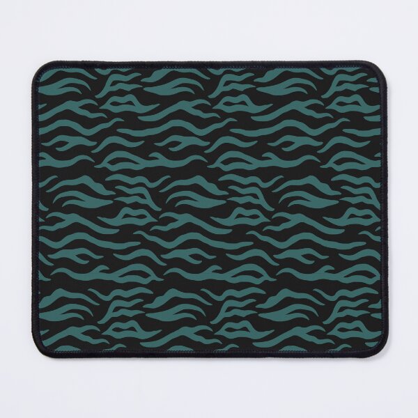 Item preview, Black and Teal tiger print designed and sold by pattern-archive.