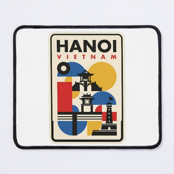 Item preview, Hanoi Vietnam Geometric Abstract Mid Century Travel designed and sold by k3rstman1.