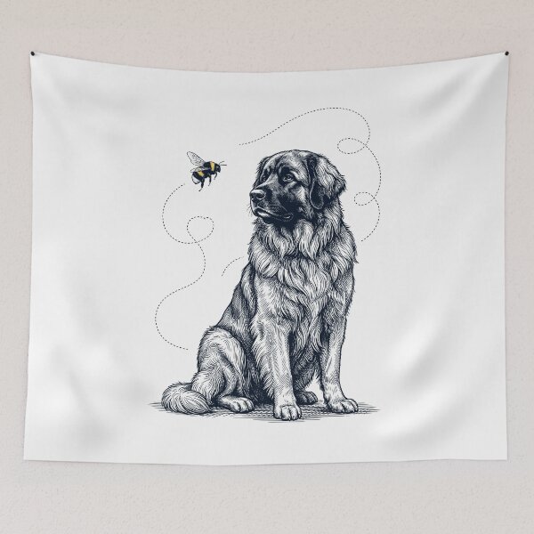 Item preview, Leonberger Bumble Bee Honeybee Dog Lover designed and sold by Kimberley King Art  King Art.