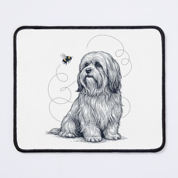 Item preview, Lhasa Apso Bumble Bee Honeybee Dog Lover designed and sold by Kimberley King Art  King Art.