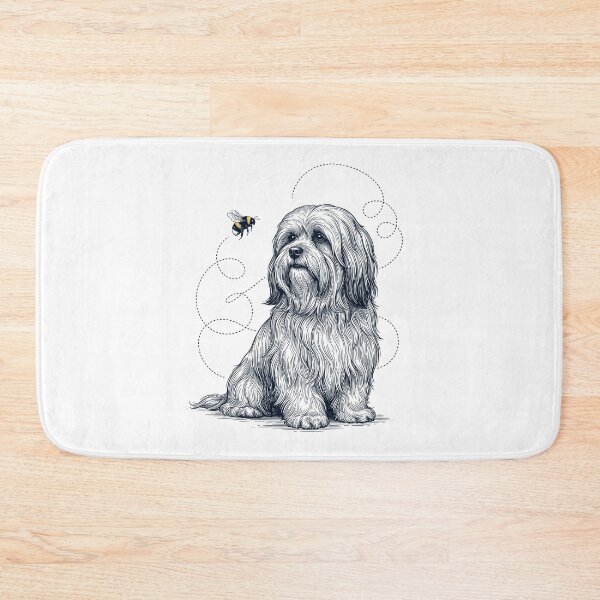Item preview, Lhasa Apso Bumble Bee Honeybee Dog Lover designed and sold by Kimberley King Art  King Art.