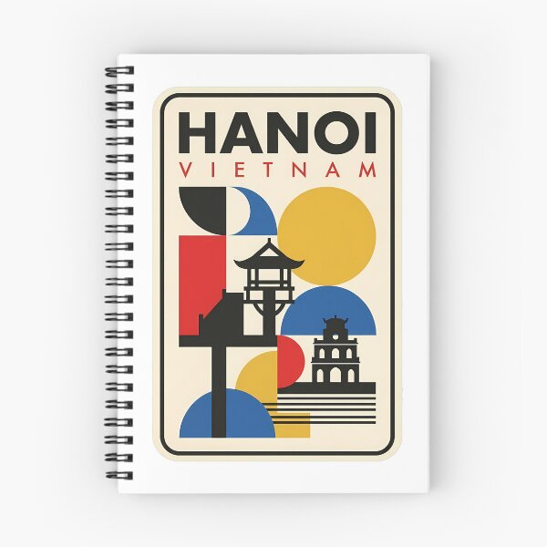 Item preview, Retro Geometric Hanoi Vietnam Travel Theme designed and sold by k3rstman1.