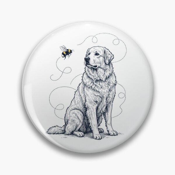 Item preview, Maremma Sheepdog Bumble Bee Honeybee Dog Lover designed and sold by Kimberley King Art  King Art.