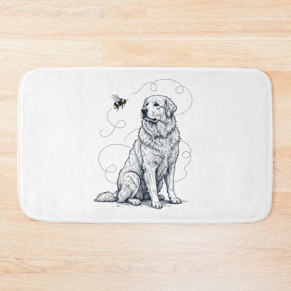 Item preview, Maremma Sheepdog Bumble Bee Honeybee Dog Lover designed and sold by Kimberley King Art  King Art.