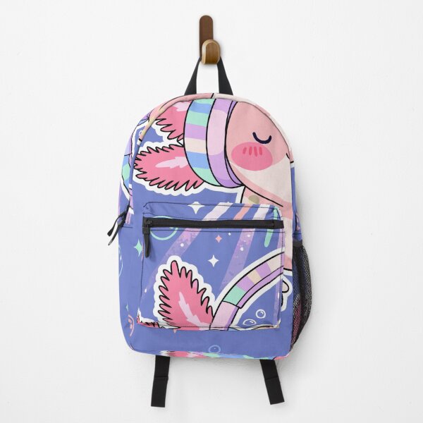 Item preview, Cute Axolotl Floating With Headphones Sticker designed and sold by inkfusionhub99.