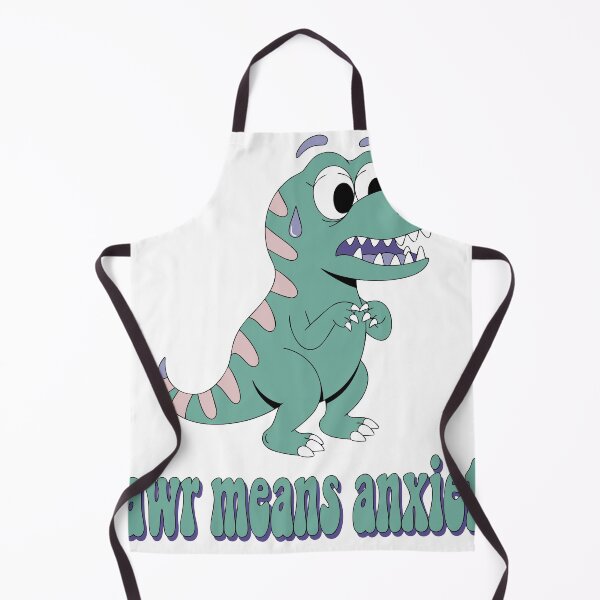 Item preview, Tiny Dinosaur Rawr Means Anxiety Sticker designed and sold by inkfusionhub99.